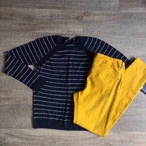Loft Light-Weight Striped Sweater